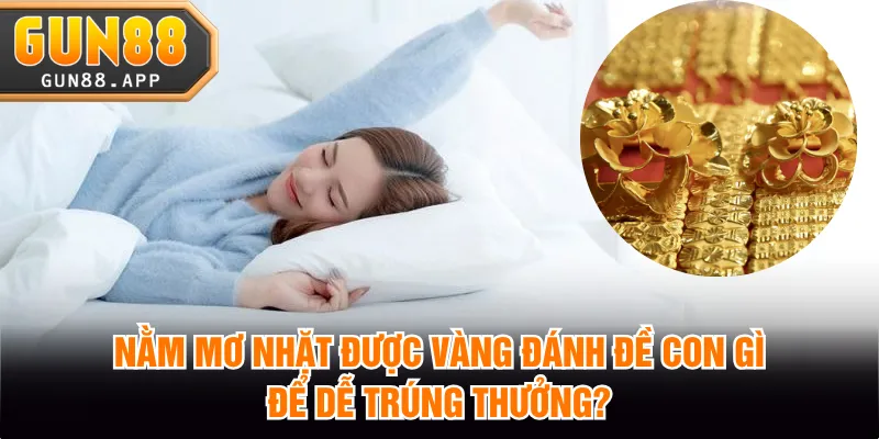 nằm mơ nhặt được vàng đánh đề con gì