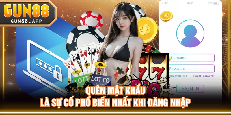 Quên mật khẩu là sự cố phổ biến nhất khi đăng nhập